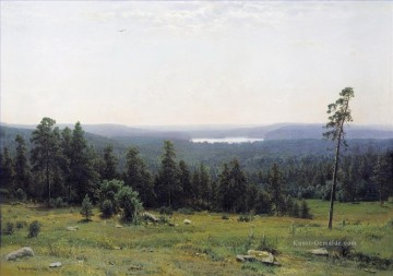 Gehölz Werke - die Waldhorizonte 1884 klassische Landschaft Ivan Ivanovich Bäume
